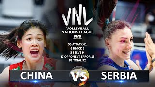 China vs Serbia | Women's VNL 2023