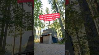 He converted a Backyard Shed into an amazing Tiny Home! #shorts