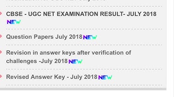 CBSE NET RESULTS JULY 2018 OUT