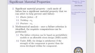 Lecture 21 - Allowable Stress Design and Example 1