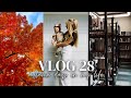 Cozy autumn days   vlog 28  library visit cafe date fall leaves  morning routine