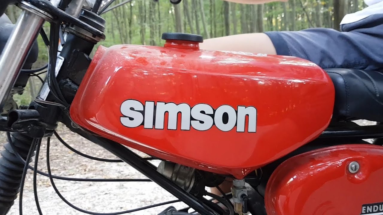 Motocykl Simson S51, 2 kusy, červený a zelený, TT, Kres 11151