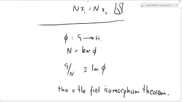 Group Theory 36: First isomorphim theorem 3