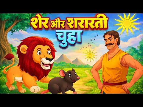 Lion and Mouse Hindi Story 🦁🐀