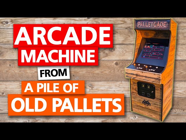 Retro Arcade Machine From Old Pallets