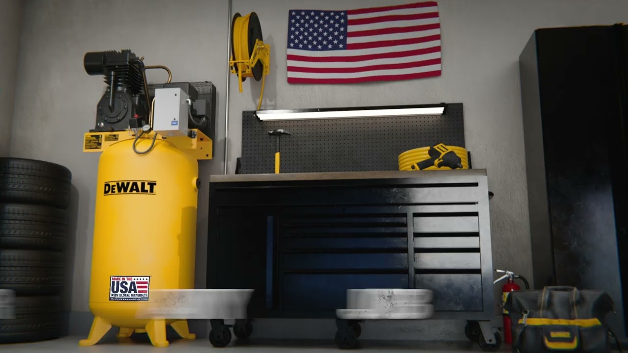 Dewalt 7.5 HP 80 Gallon 175 Max PSI 21.2 SCFM @ 175 PSI 2-Stage