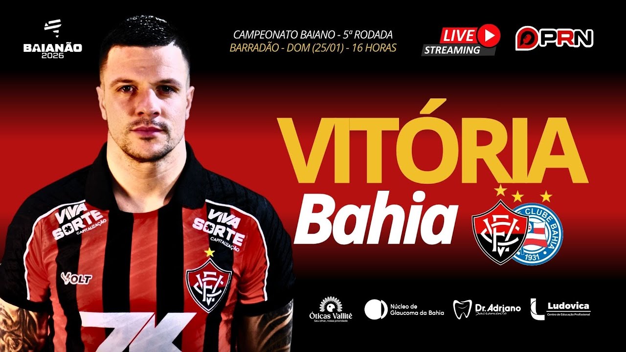 🔥 BAVI AO VIVO: CLÁSSICO PEGA FOGO NO BARRADÃO PELO BAIANÃO 2026!