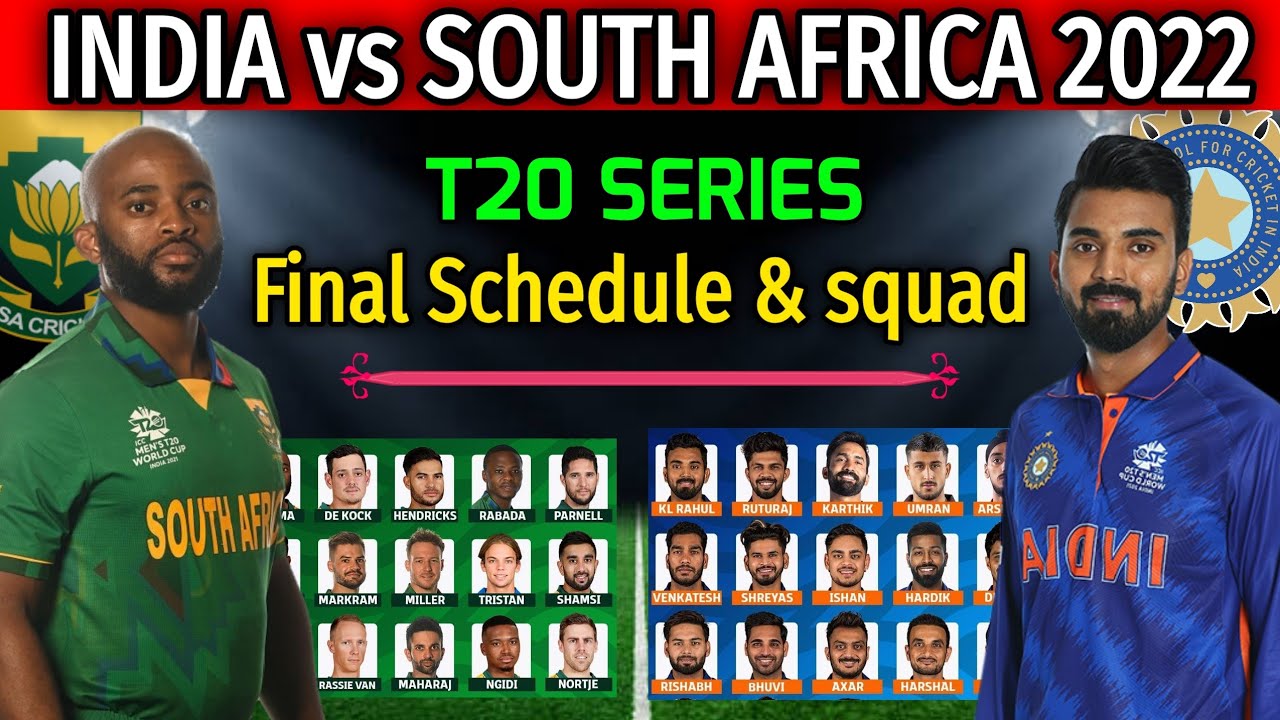 india vs south africa tour 2022 squad