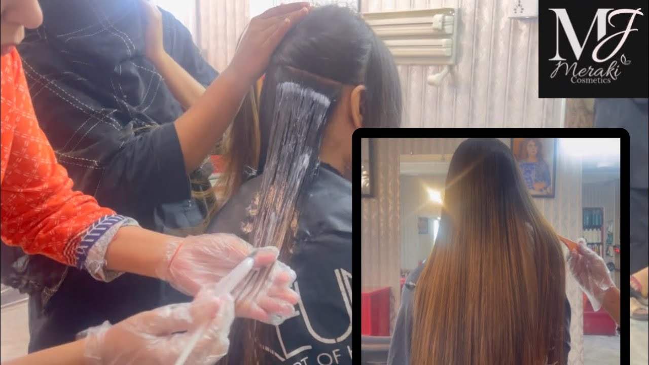 Sleek and shine Hair Rebonding tutorial for Professional Permanent