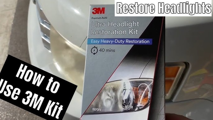  3M Headlight Restoration Kit, Heavy Duty 2-Pack, Easy Heavy  Duty Car Headlight Restoration System, Headlight Cleaner and Restorer, Use  With A Household Drill : Automotive