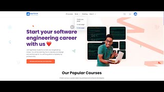 Add dynamic dropdown menu items | App like mobile menu | Your all in one online course platform
