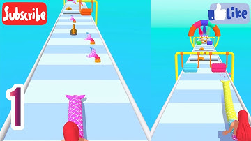 NOOB Vs PRO Vs HACKER - mermaid stack #mermaidstack #games #mobilegames