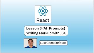 React 19.2 - Lesson 3 (AI_Prompts) - Writing Markup with JSX
