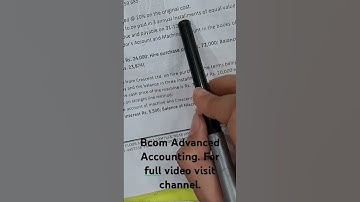 Bcom Advanced Accounting Solutions.