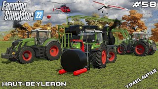 New BALE WRAPPER & TRANSPORTING bales | Animals on Haut-Beyleron | Farming Simulator 22 | Episode 58