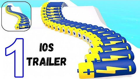 battery run 3d new tiktok iOS trailer gameplay #relaxing and #satisfying
