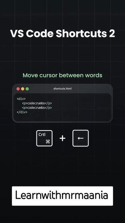 The Best VS Code Shortcuts & Tips #shorcuts #vscode #editor - YouTube