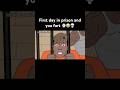 First day in prison and you fart 💨 😭😂 #funny #animatedcartoon #funnycartoon #funnyshorts #lol