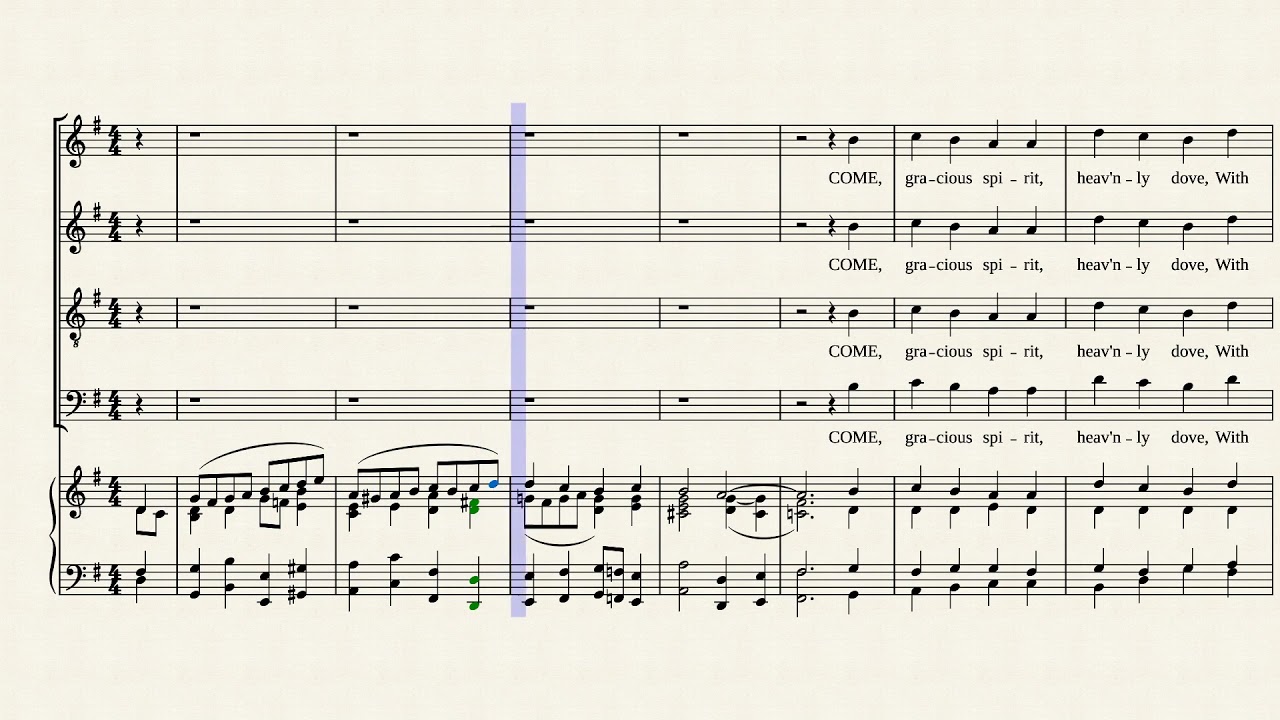 Come Gracious Spirit Heavenly Dove(A&M 209)