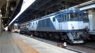 1550レ　EF64-1010牽引貨物列車　名古屋駅通過