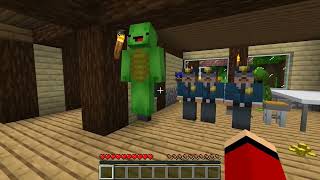 JJ and Mikey hide From Scary PJ MASKS Peppa Pig , SONIC SPONGEBOB EXE paw patrol in Minecraft Maizen