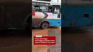 Heavy rains trigger waterlogging; potholes create chaos at Panaji KTC bus stand