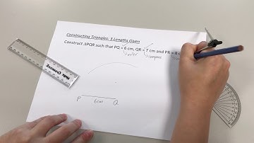 Constructing Triangles - 3 Lengths Given