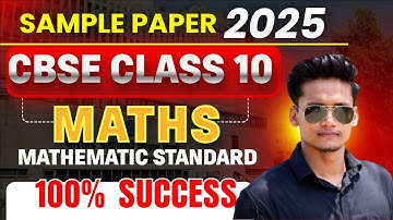 MASTER tandard Maths Sample paper Class 10 Maths in JUST 30 Days with 2025 Board Exam Paper Solution