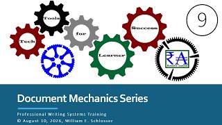 Document Mechanics Series #9 || Assembling the Professional Report in Microsoft Word