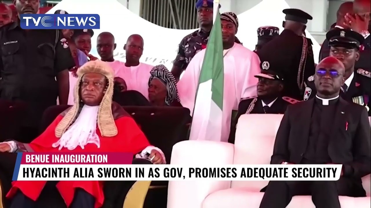 Hyacinth Alia sworn in as Benue Gov, Promises Adequate Security