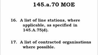 EASA Part 145 MOE