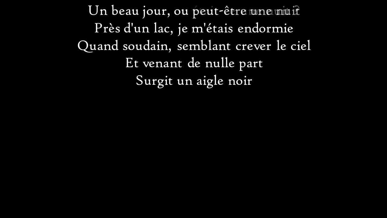 Barbara - L'Aigle noir - Paroles Barbara - L'Aigle noir - Paroles