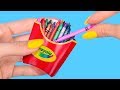 10 DIY Making Miniature School Supplies Out Of Candy