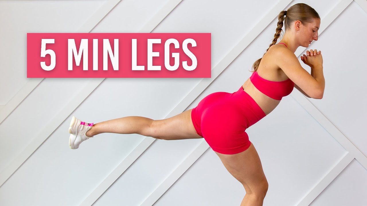 5 MIN LEAN LEGS WORKOUT (Intense & No Equipment) 