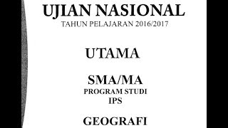 Video ini membahas soal un geografi 2017 nomor 46-50 guys. lima materi
terakhir terkait pewilayahan, teori titik henti dan pola pengembangan
negara maju ...