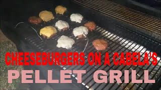 Smoked Cheeseburgers on a pellet grill Smokehouse Burgers