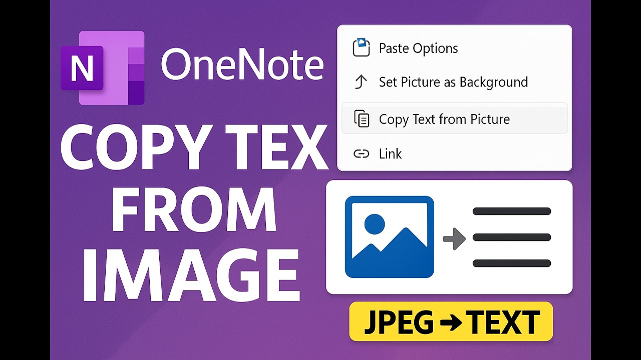 How to Copy Text from a Picture in OneNote (OCR Trick!)