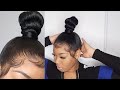 Frontal install w. Top knot bun | Tutorial