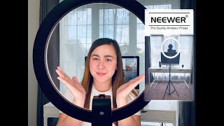 Neewer Advanced 18-inch LED Ring Light | Touch Control with LCD Screen and 2.4G Remote
