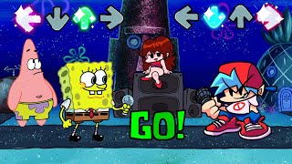Friday Night Funkin' - Bf Vs Spongebob (Cartoon Clash Demo) - Patrick & Squidward