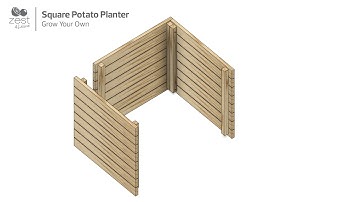 Square Potato Planter by Zest (Animated Assembly Guide)