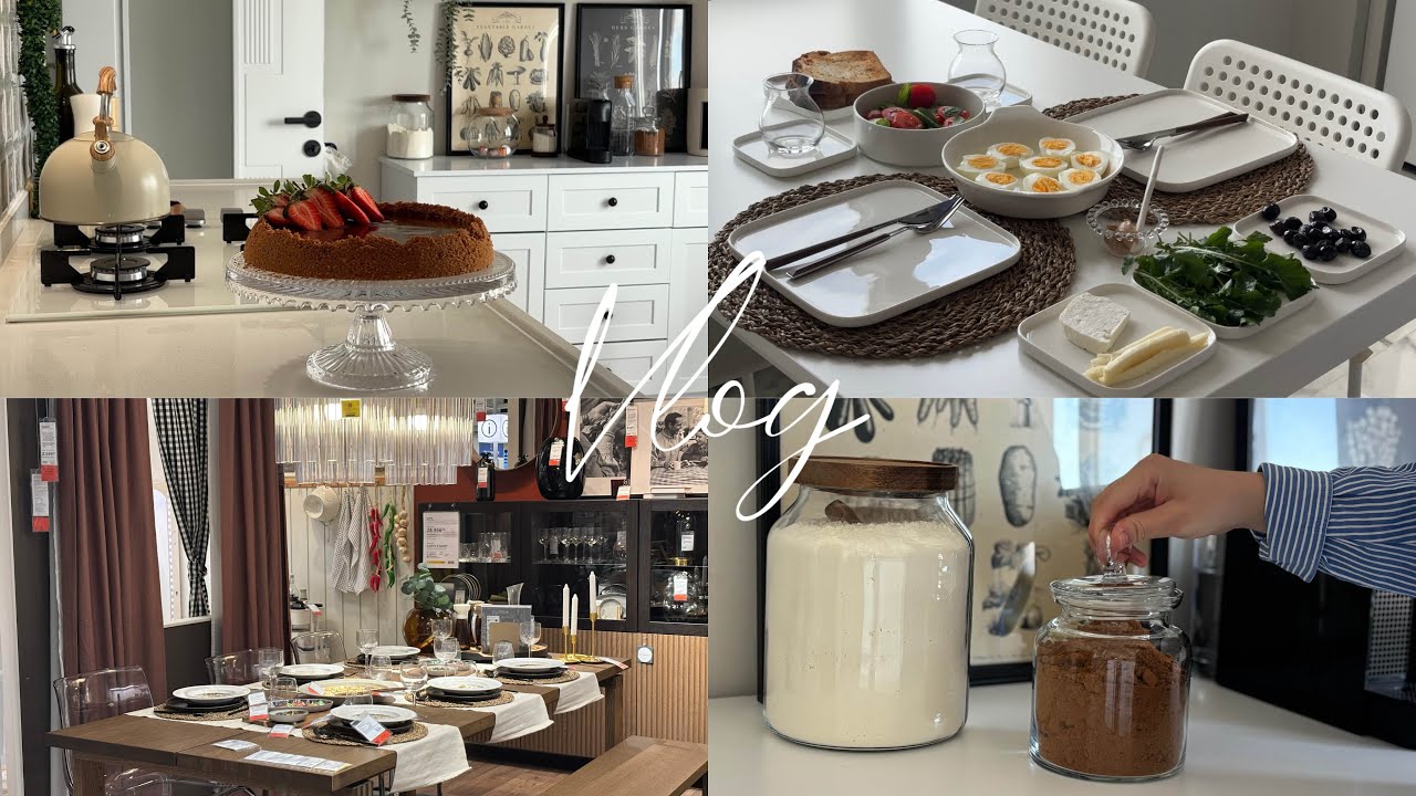 Ev Vlog🛋️ Kahvaltı, Çikolatalı Cheesecake, İkea 