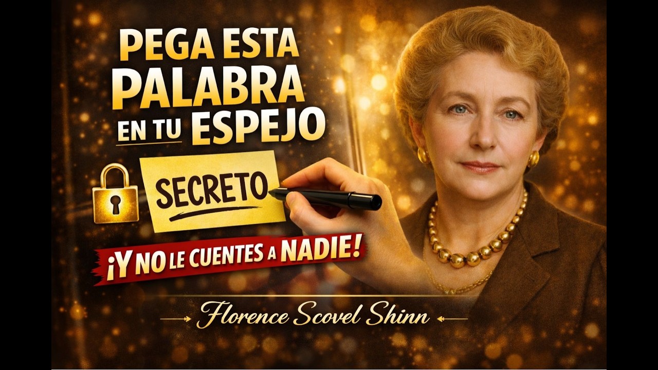 PEGA esta PALABRA en tu ESPEJO y NO le cuentes a NADIE | Florence Scovel Shinn