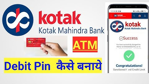 How To Activate Kotak 811 ATM Pin Generate || Debit Card Pin Kaise banaye kotak 811 || Kotak debit