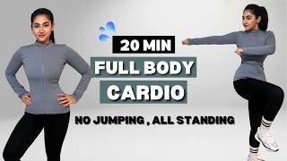 20 Min Full Body Fat-Burning Cardio (No Jumping, No Squats, No Lunges)