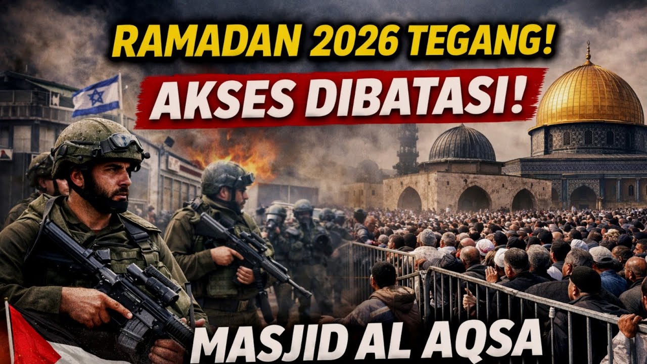Ramadan 2026 Tegang! Israel Batasi Akses Warga Palestina ke Masjid Al Aqsa di Yerusalem Timur