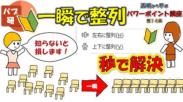 [パワポ講座014] 知らないと損！パワーポイントの配置・自動整列できれいに図形を配置！初心者向けPowerPoint講座