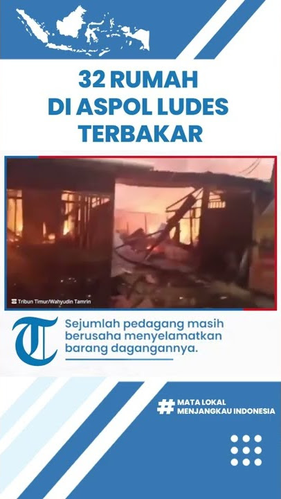 32 Rumah di Asrama Polisi di Makassar Ludes Terbakar saat Sore, Petugas Damkar Buka Puasa di TKP