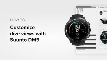 Suunto D5 - How to customize dive views with Suunto DM5