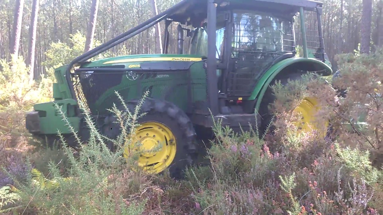 Entretien forestier au débroussailleur/Rouleau Landais YouTube